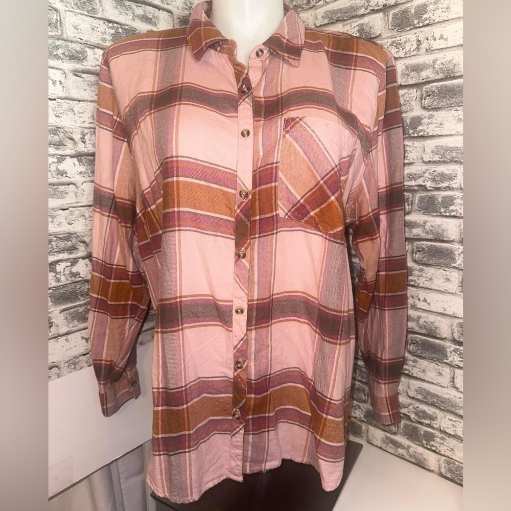 Maurice’s Pink Plaid Flannel